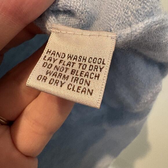 Peter Millar Sweater Vest Men Medium Light Blue Merino Wool Knit V-Neck Classic - Picture 8 of 11